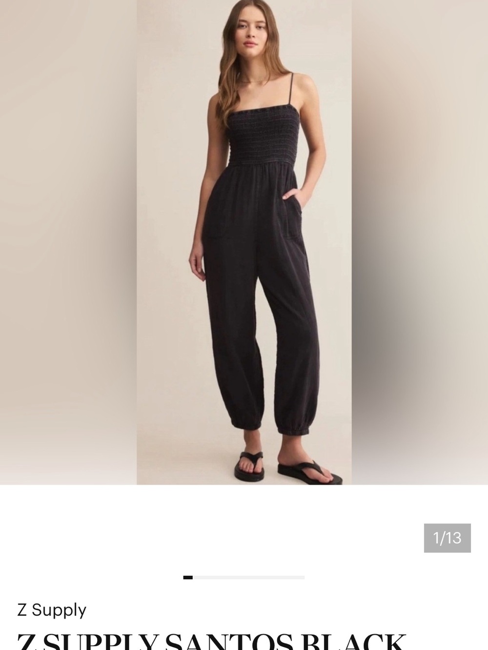 Zsupply Santos Black Gauze Jumpsuit